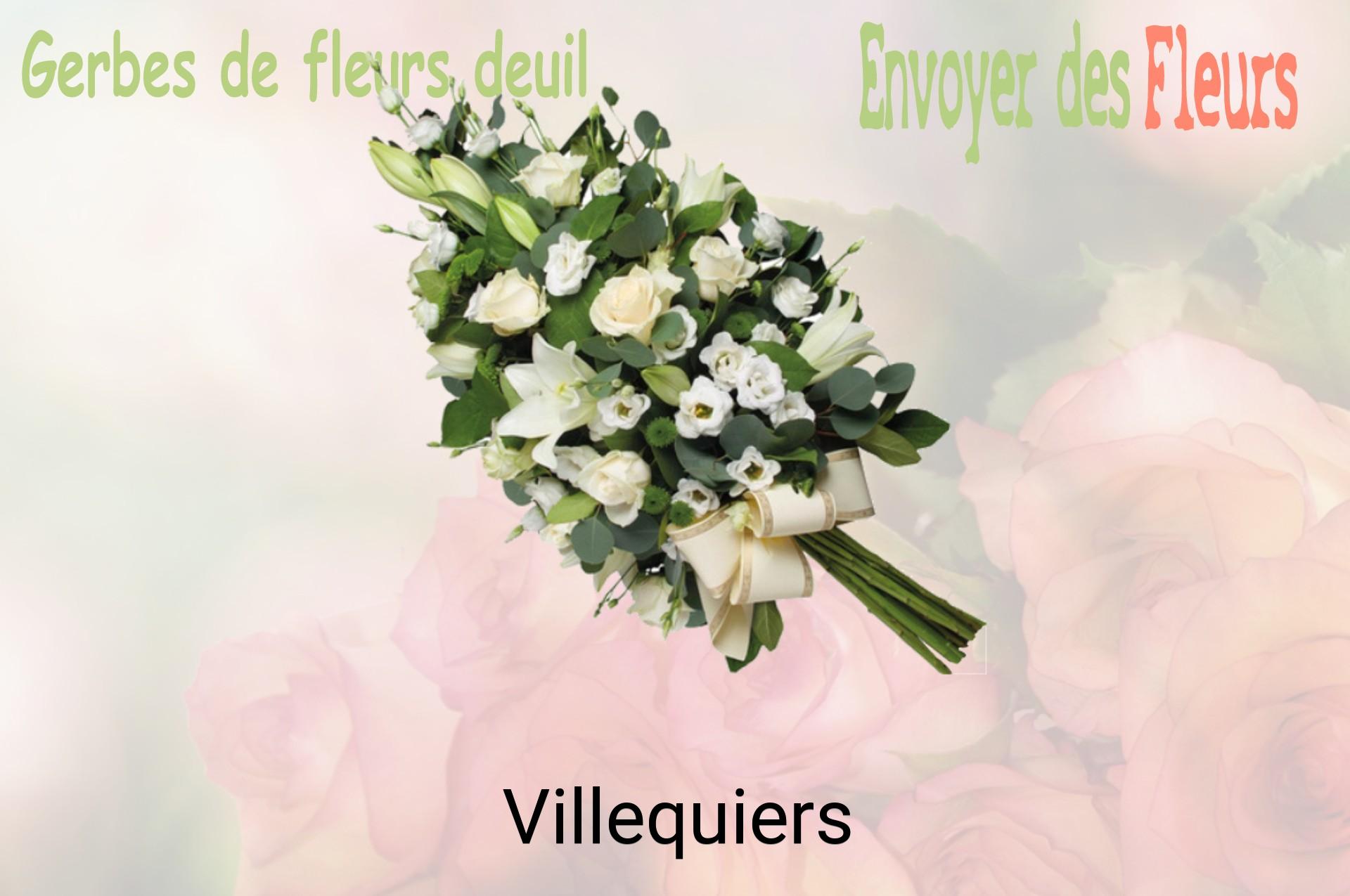 Gerbe de fleurs de deuil livrée à Villequiers